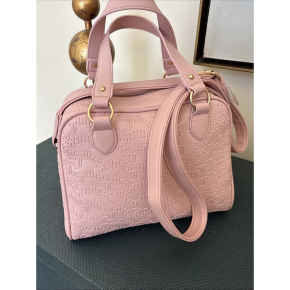 Juicy Couture Pink Diamond String Of Pearls Satchel Handbag - Picture 4 of 8